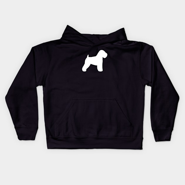 Soft Coated Wheaten Terrier Silhouette Kids Hoodie by Coffee Squirrel